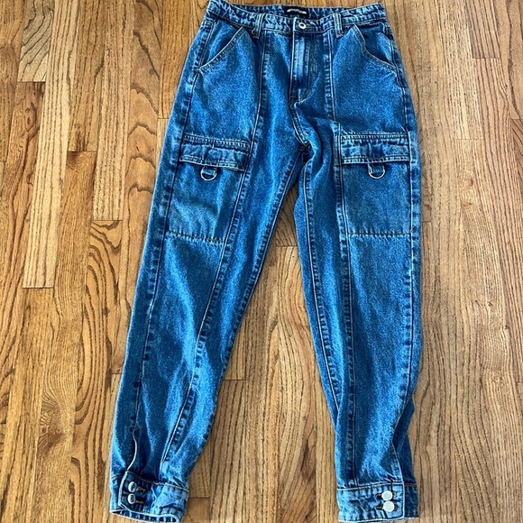 Pretty little thing jeans 80's inspired. Women's size UK 10 - Picture 1 of 14